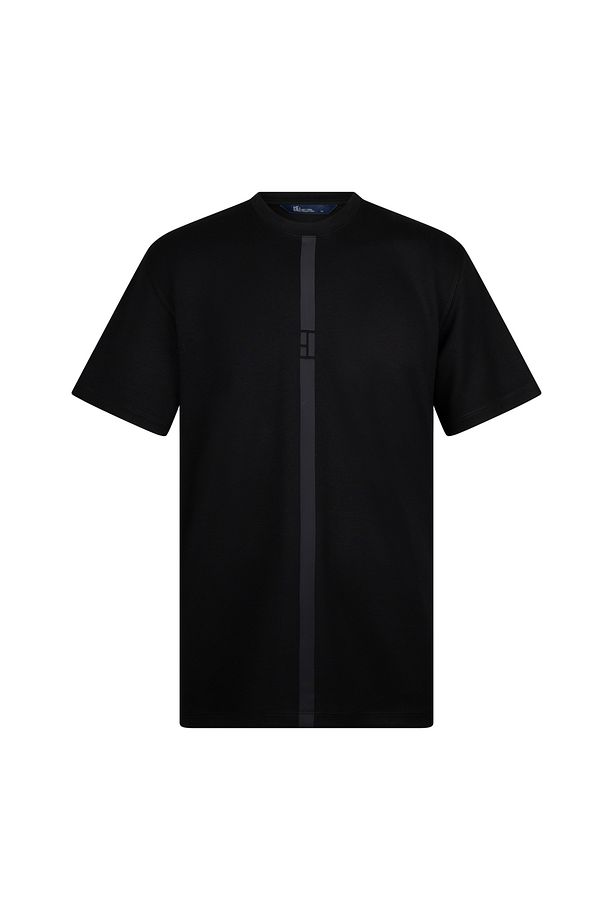 Siyah Regular Fit Bisiklet Yaka Pamuklu Basic Tişört - 1