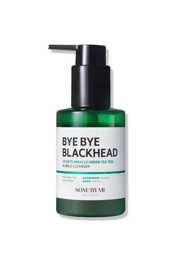 Korean Bye Bye Blackhead 30 Days Miracle Green Tea Tox Bubble Cleanser - 120G