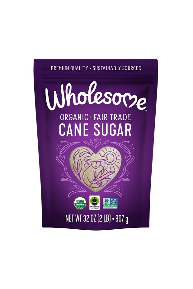 32-Ounce Organic Fair Trade Cane Sugar, Non-GMO, Gluten-Free, Vegan, for Baking, 1 Pack