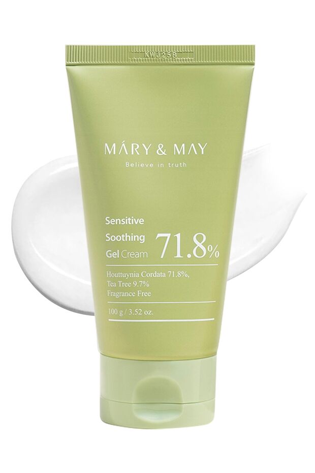 Sensitive Soothing Gel Cream - Cooling Redness Relief, Tea Tree & Houttuynia, 3.52oz