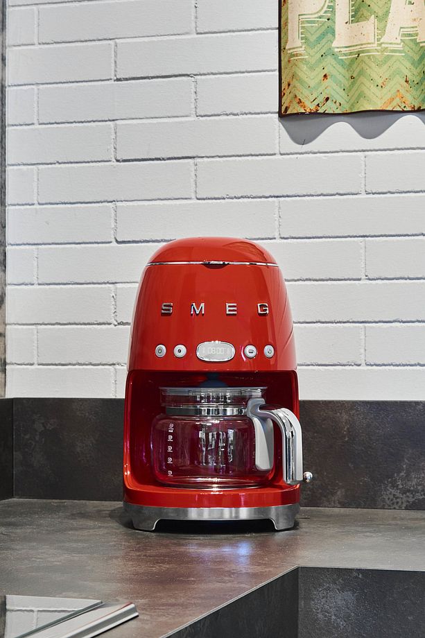 50's Style Retro Kırmızı Filtre Kahve Makinesi Dcf02rdeu - 1