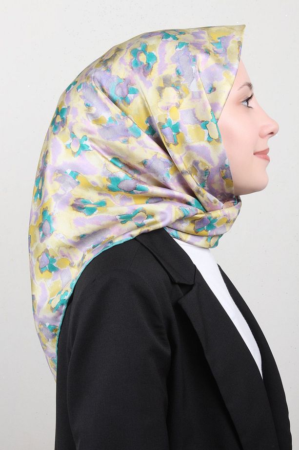 Twil İpek Eşarp 4016-80 Sarı - 1
