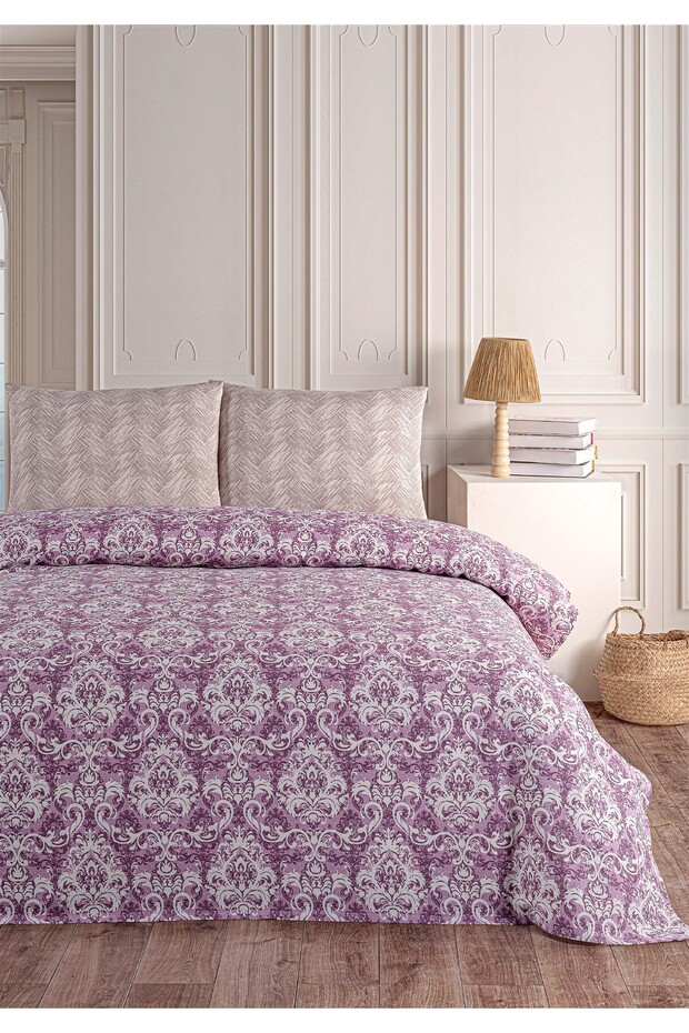 Soren Tek  Kişilik Pike Takımı 160x230 cm Saılor  Gül Kurusu - 1