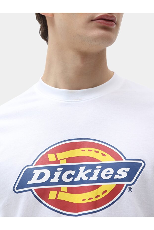 White Dickies εικονίδιο λογότυπο Tee White - 2