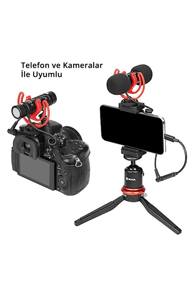 BY-MM1 Pro Çift Kafalı Shotgun Mikrofon - 7