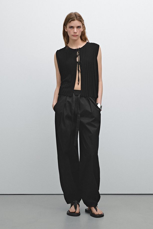 %100 pamuklu jogger pantolon - 1