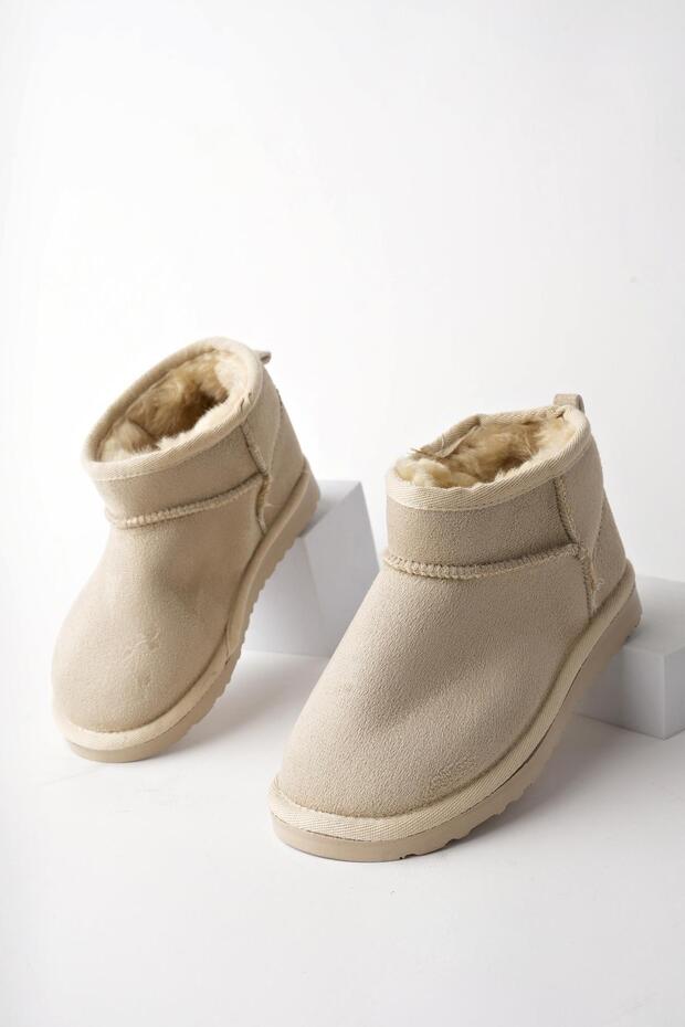 SNOW Guaranteed Unisex Children's Daily Mini Ankle Boots with Thick Sole and Furry Inside