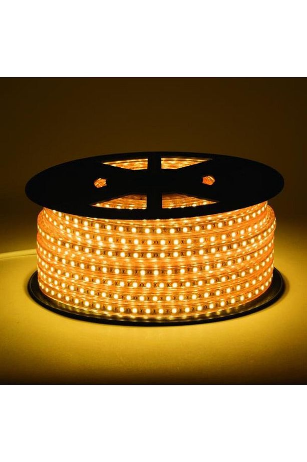 Hortum Şerit Led 50 Metre Amber Renk Fişli 220 Volt Tak Çalıştır Su Geçirmez - 1