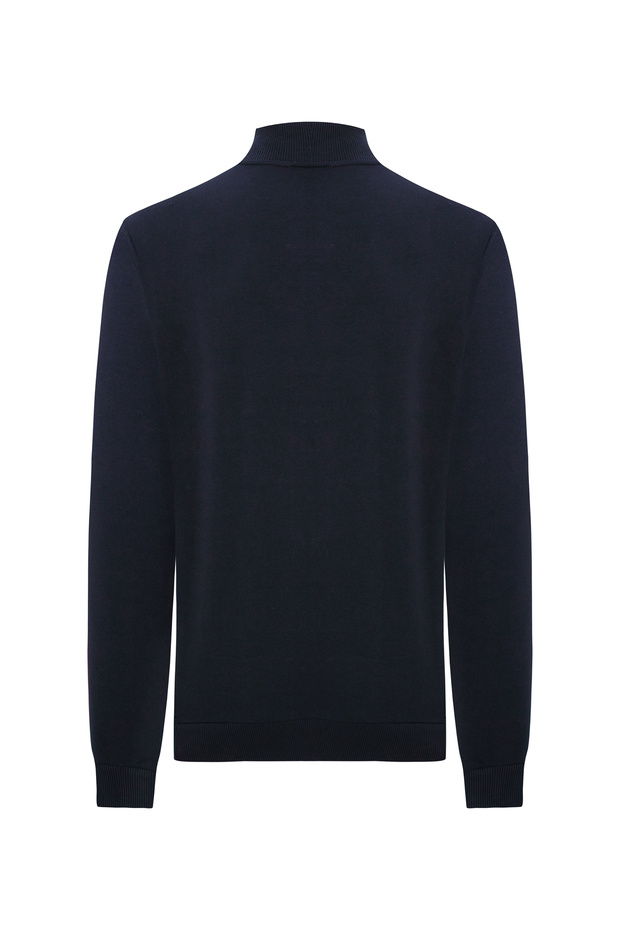 FERMUARLI DİK YAKA SWEATSHIRT - 4