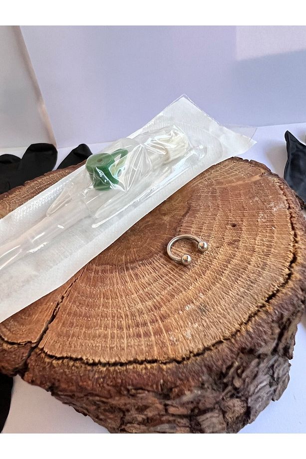 Halka Kulak Tragus Smiley Dudak Forward Helix Snake Bites Septum Piercing Delim Seti Iğne Set - 6