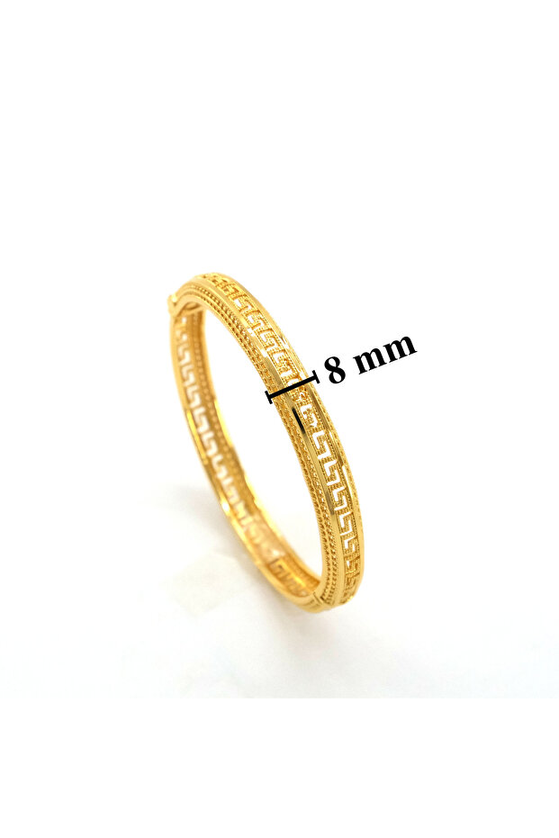 Çelik Kelepçe Altın Kaplama Kadın Hint Model BLZ-613 - 3