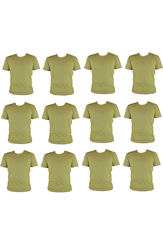 Military Green 12-Pack Undershirt 100% Cotton