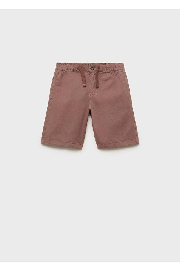 Beli lastikli bermuda şort - 3