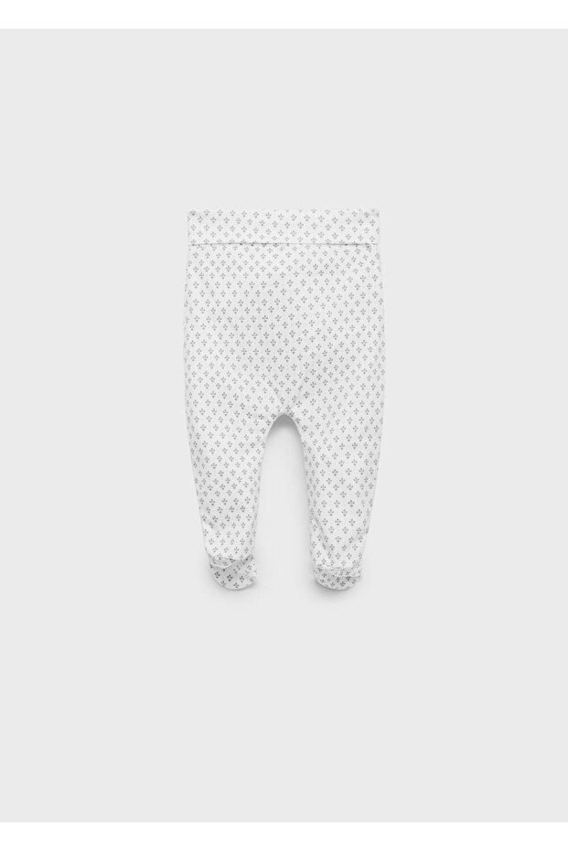 Patterned Cotton Footed Pants - 2