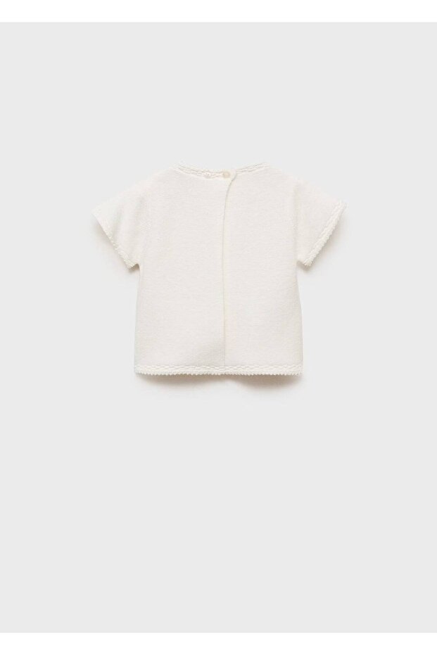 Kurzärmeliger Pullover - 2