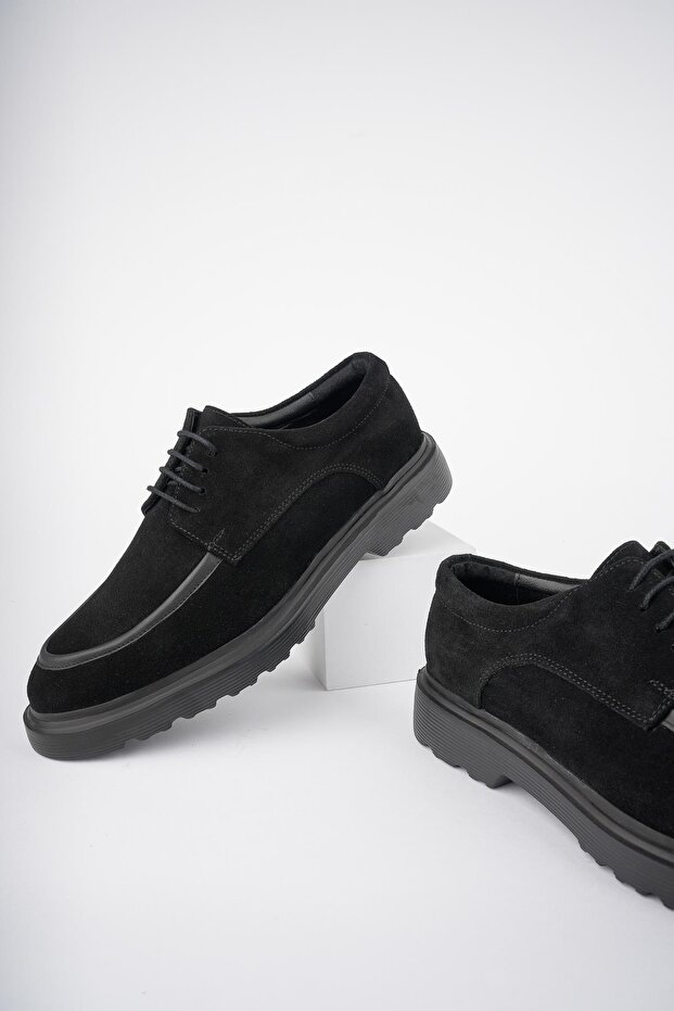 Samuel garantált - valódi bőr ortopéd férfi cipő kényelmes vastag talp - 6