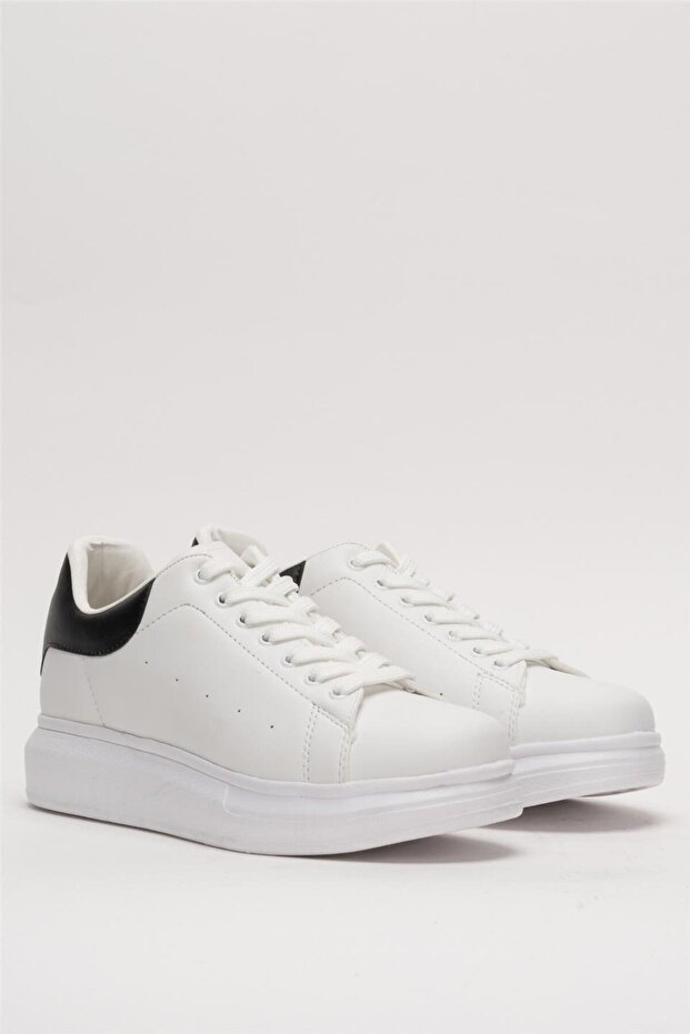 Unisex High Sole Codzienne sportowe buty sportowe BIAŁO-CZARNE - 3