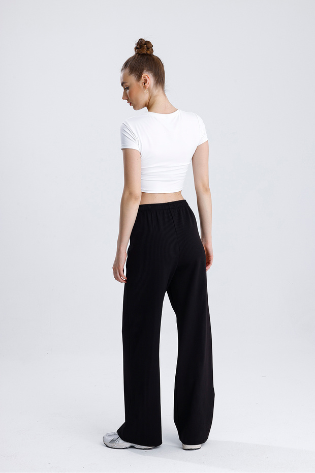 Lıcralı Crop Tshirt - 6