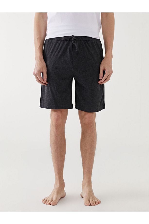 LCW Slim Fit Erkek Pijama Alt Şort - 4