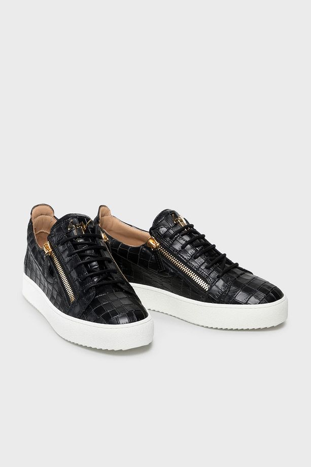 Logolu Hakiki Deri Kalın Taban Sneaker Ayakkabı Erkek AYAKKABI RU00010 - 3