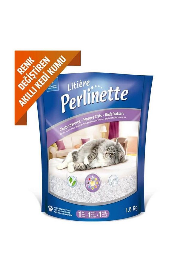 Perlinette Detect Erken Teşhis Formüllü Kristal Kedi Kumu 1,5kg - 2