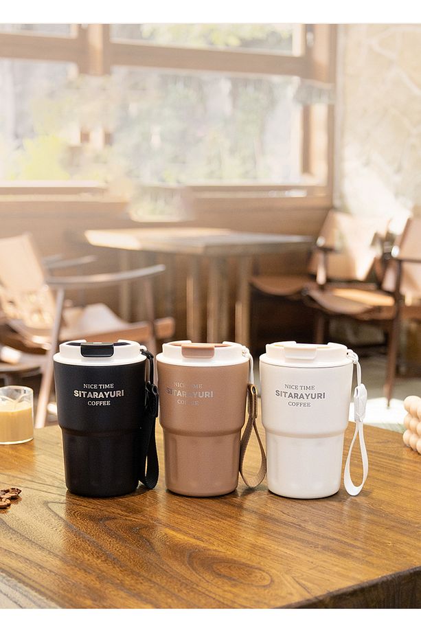 Sırdırmaz Kapaklı Paslanmaz Çelik Isı Yalıtımlı Termos Ofis Kupa 360 ml - 4
