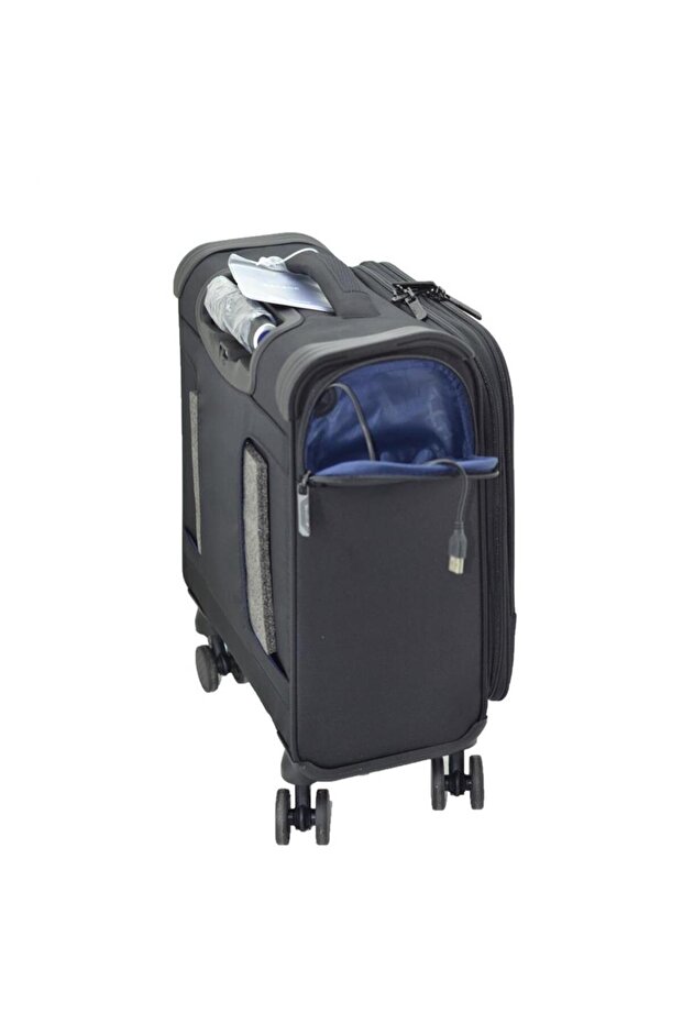 GM21002-10AW Çekçekli 16,5 İnç Pilot Valiz - 4