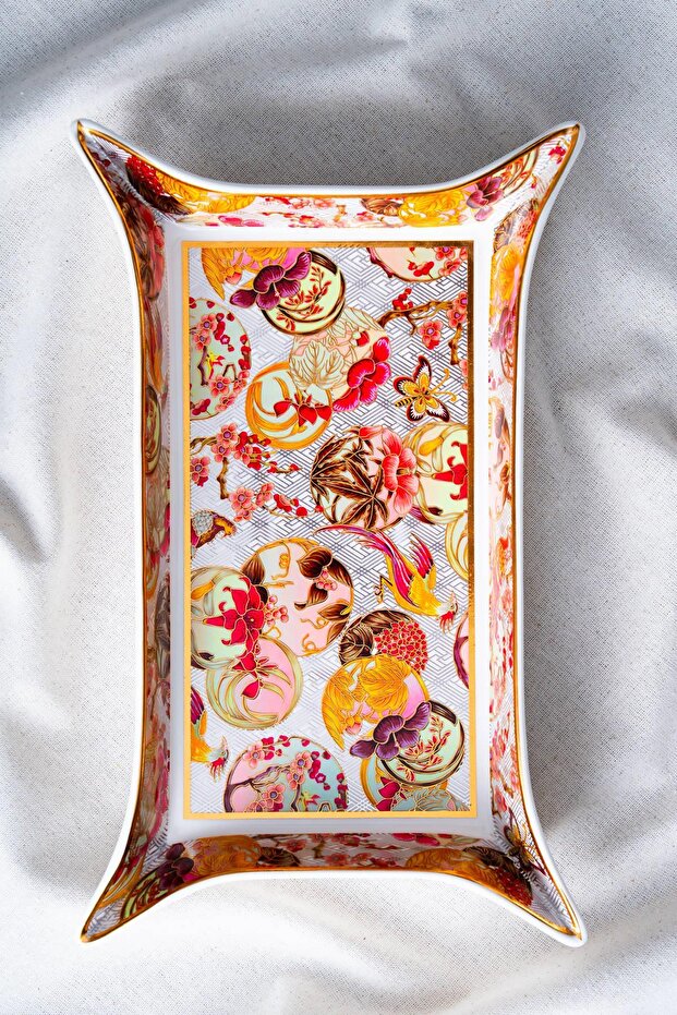 طبق تقديم مستطيل من دريم - 35 سم - 1