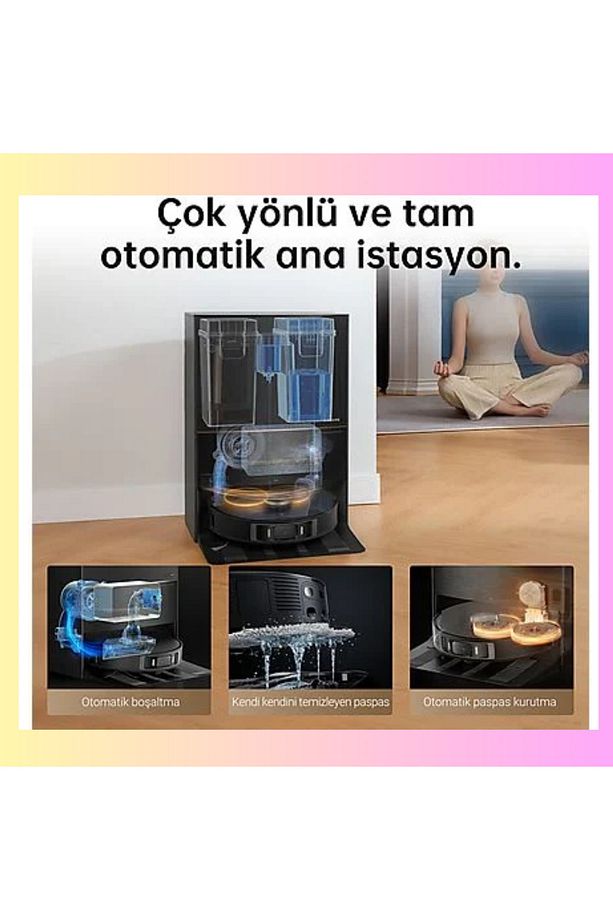 DREAMEUltra Mop Robot Süpürge Siyah - 5