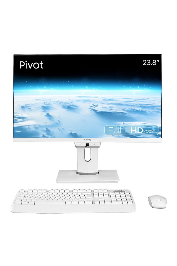 TAx1615 i5 14400 16GB DDR4 512GB M.2 NVMe 23.8 inç FHD Pivot BTH Webcam WiFi All in One PC - 1