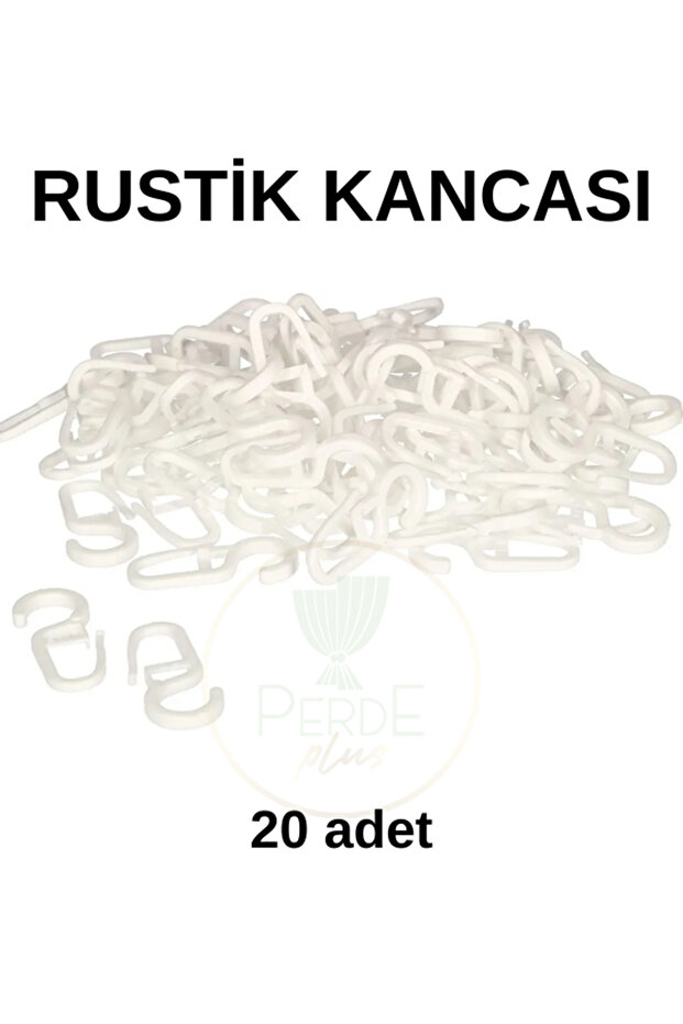 Rustik Halkası Kancası 20 Adet Klips - 1