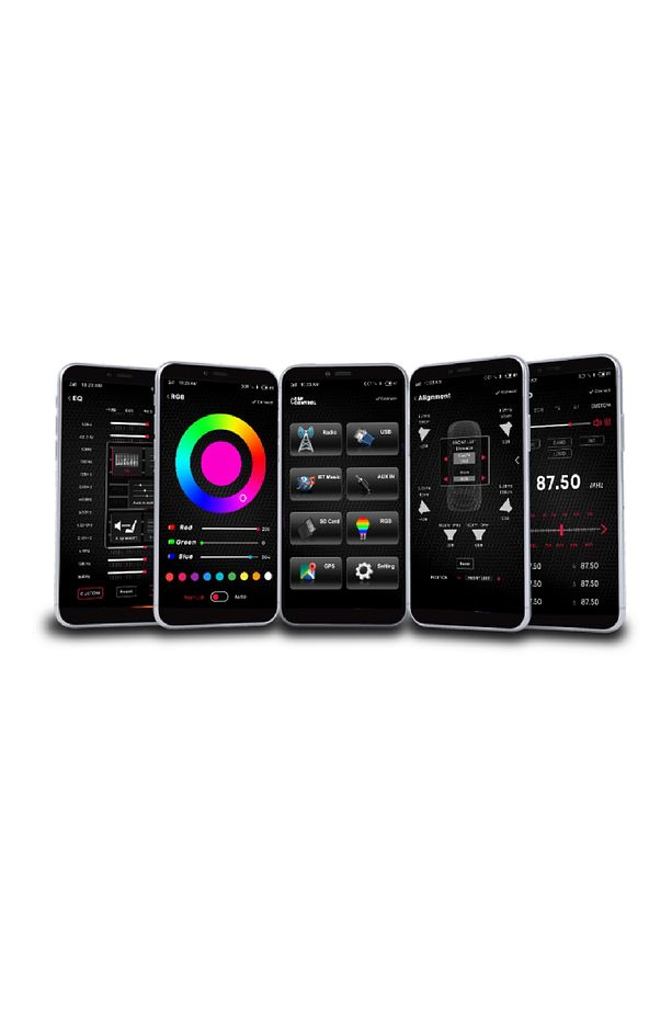 Audio Rs-mx85dsp dsp işlemcili 3amfi 4v Rca Çıkışlı Profesyonel Oto Teyp rgb Bluetooth-Usb - 6