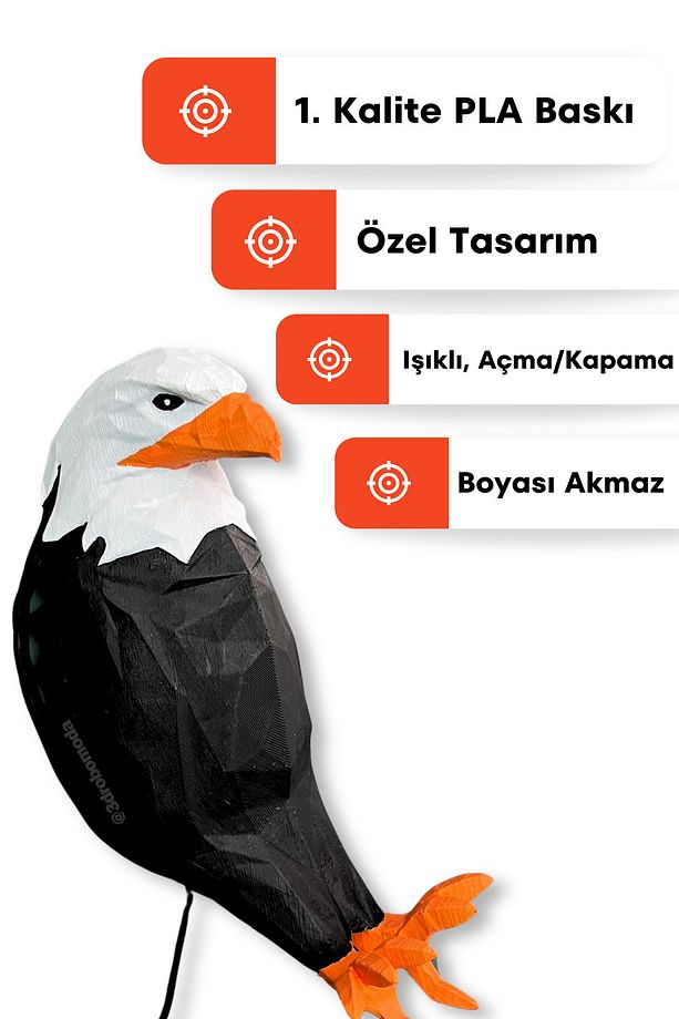 Kartal Duvar Lambası Aplik Ev Dekorasyonu - 4