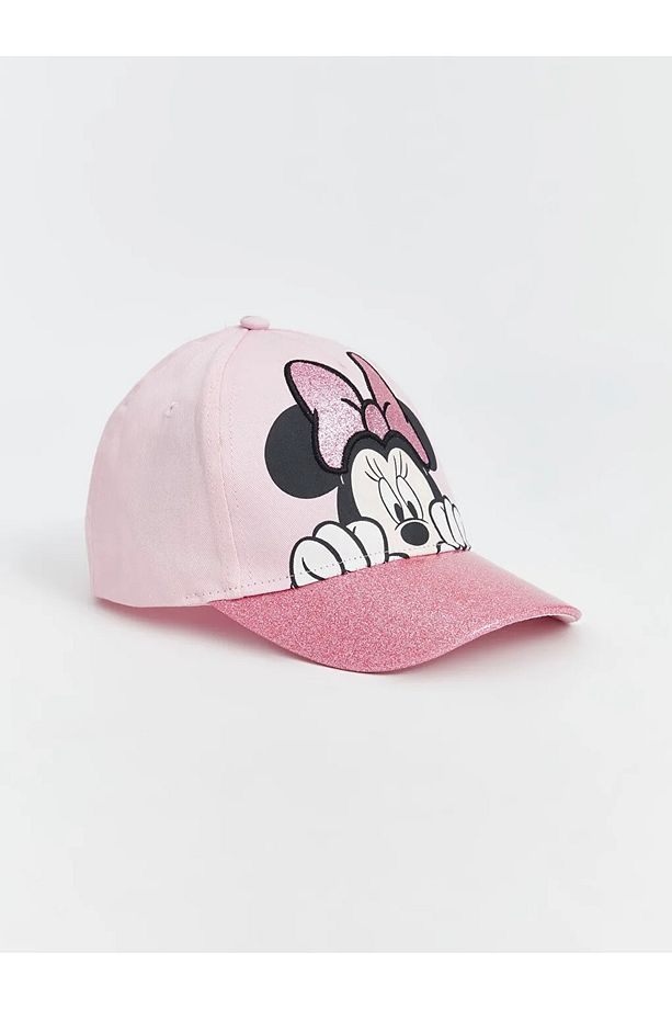 LCW ACCESSORIES Pembe Minnie Mouse Nakışlı Kız Çocuk Kep Şapka - 1