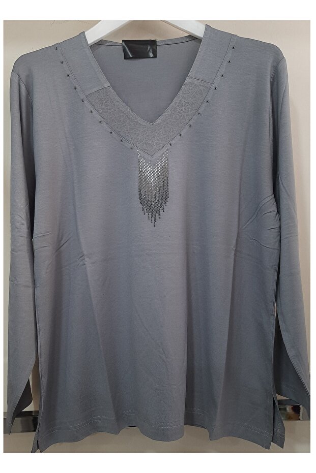 Star Super New Season Model Large Medium Size Mother Single Jersey Flexible 1St Class Combed Bluz