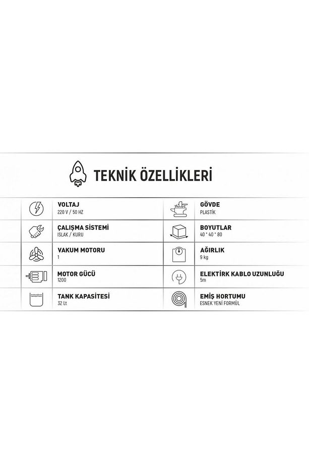 DWP 321 Sanayi Tipi Tek Motorlu Islak Kuru Süpürge Makinası - 2