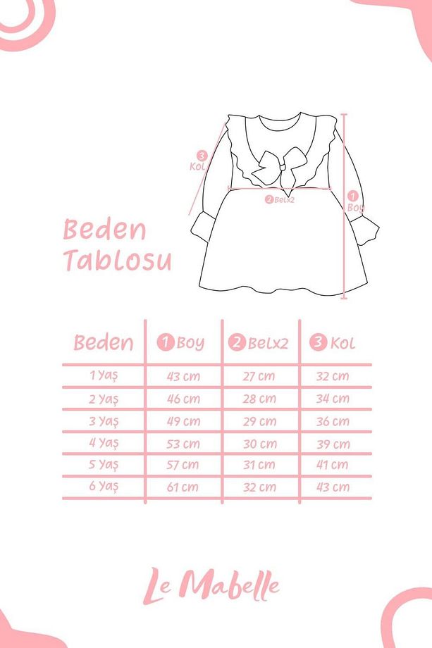 Kırmızı Fisto Yakalı Keten Kız Çocuk Elbise - Trinetta - 8