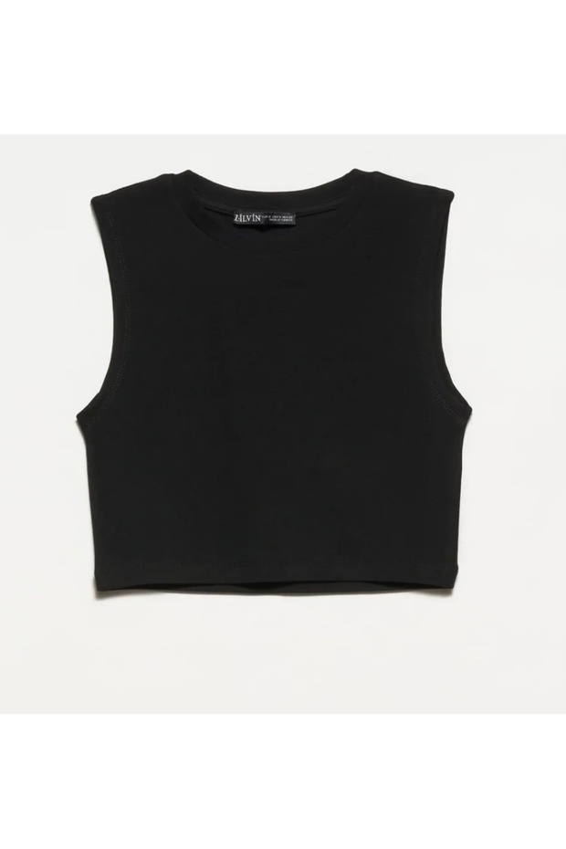 30125 Crop Top Siyah - 1