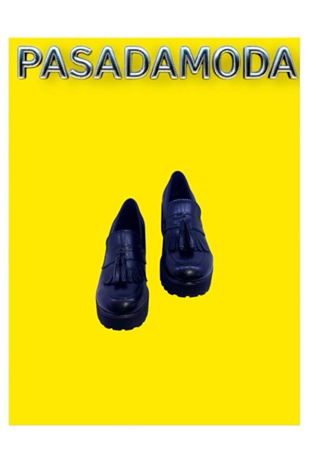 HCO MOKASEN YÜKSEK TABAN PÜSKÜL DETAYLI LOAFER AYAKKABI EM-604 - 5