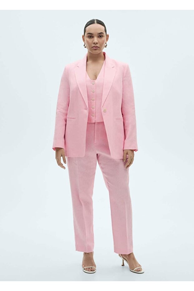 Leinenanzugweste - 7