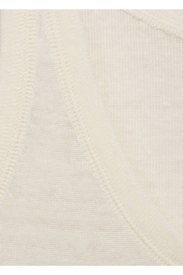 Askılı keten bluz - 6