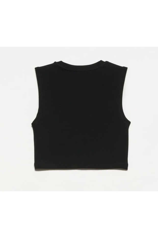 30125 Crop Top Siyah - 3