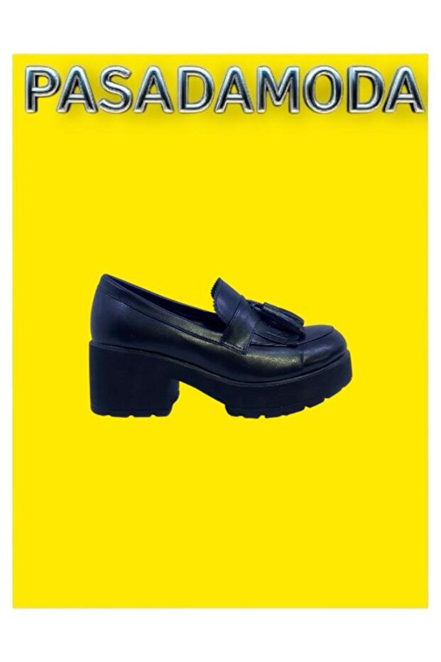 HCO MOKASEN YÜKSEK TABAN PÜSKÜL DETAYLI LOAFER AYAKKABI EM-604 - 6