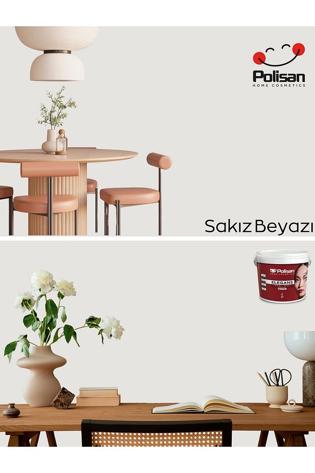 Elegans Extra Kokusuz ve Mükemmel Silinebilir-Nem Önleyici Boya 2.5lt 2 Adet(5lt) - 2