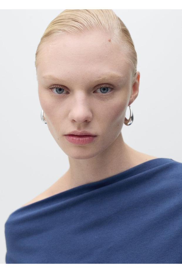 Drape asimetrik bluz - 6