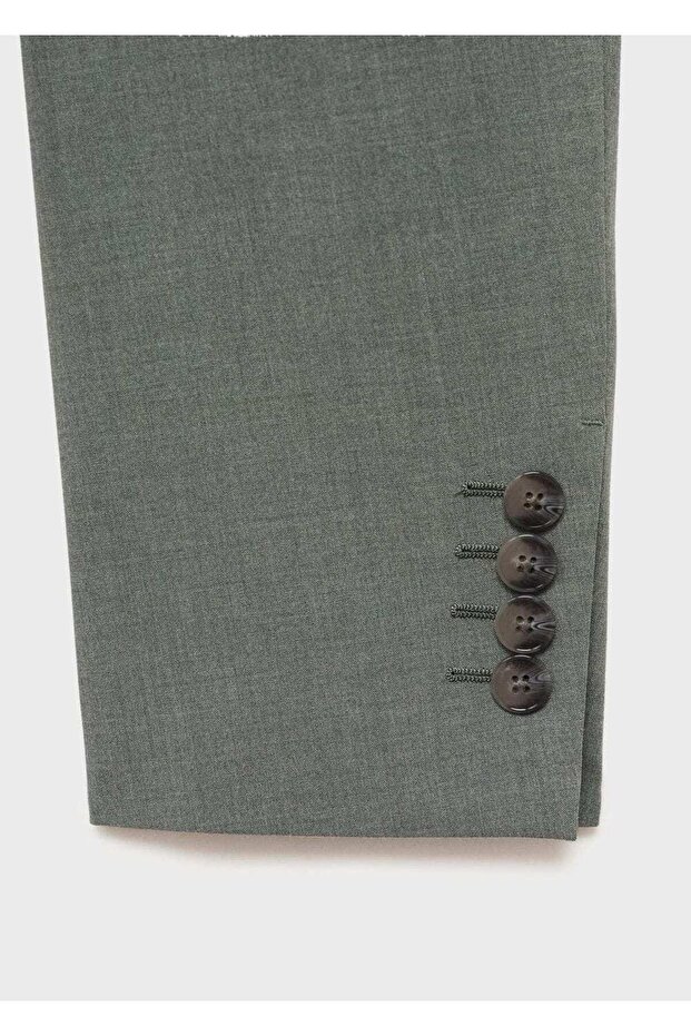 Streç kumaştan süper dar kesim blazer ceket - 8