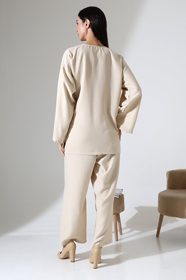 Side Tied Double Woven Set - 8