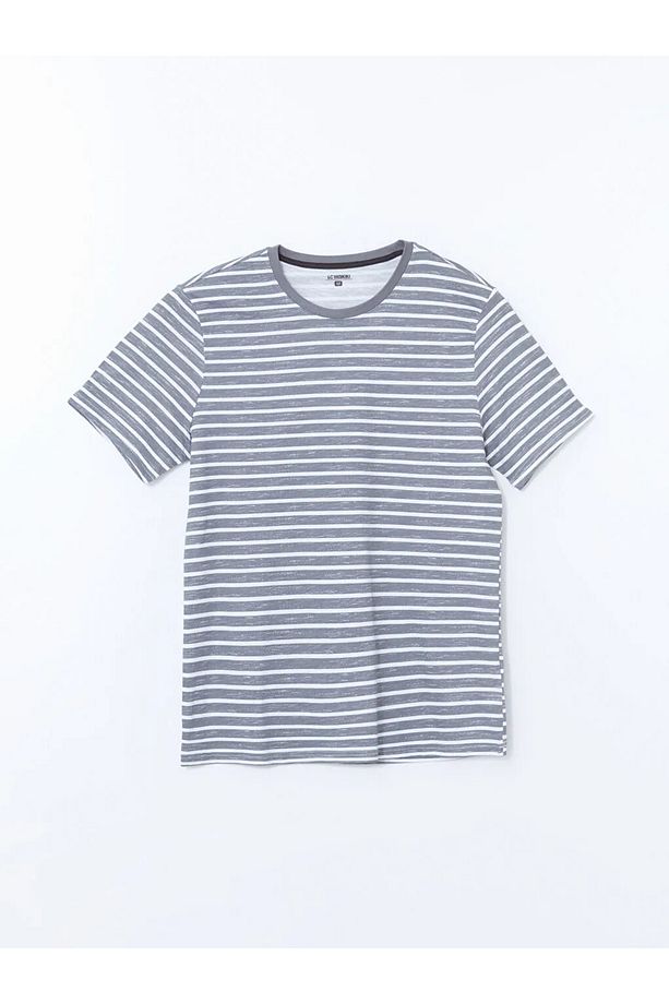 Gri Standart Kalıp Erkek Şortlu Pijama Takımı - 3