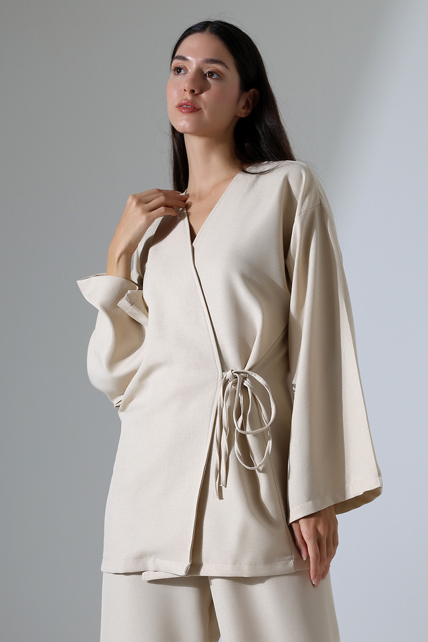 Side Tied Double Woven Set - 5