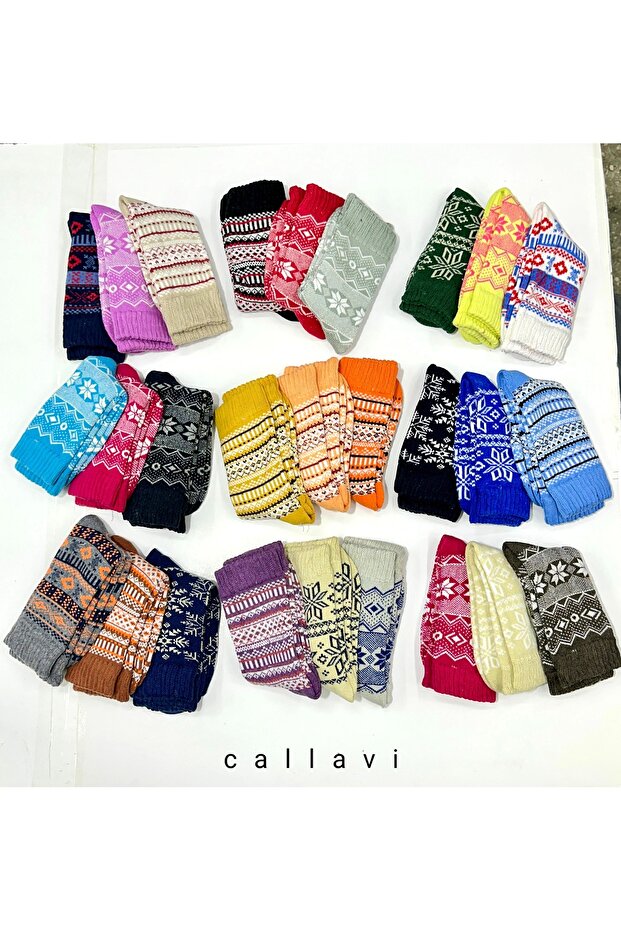 Termal Bambu Extra Kalın Kışlık Soket 4 Çif - 5